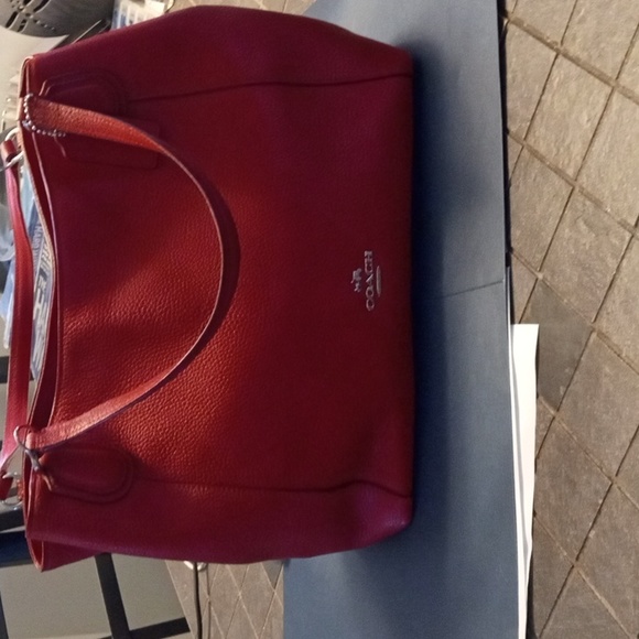 Beautiful true red Coach - Picture 1 of 11